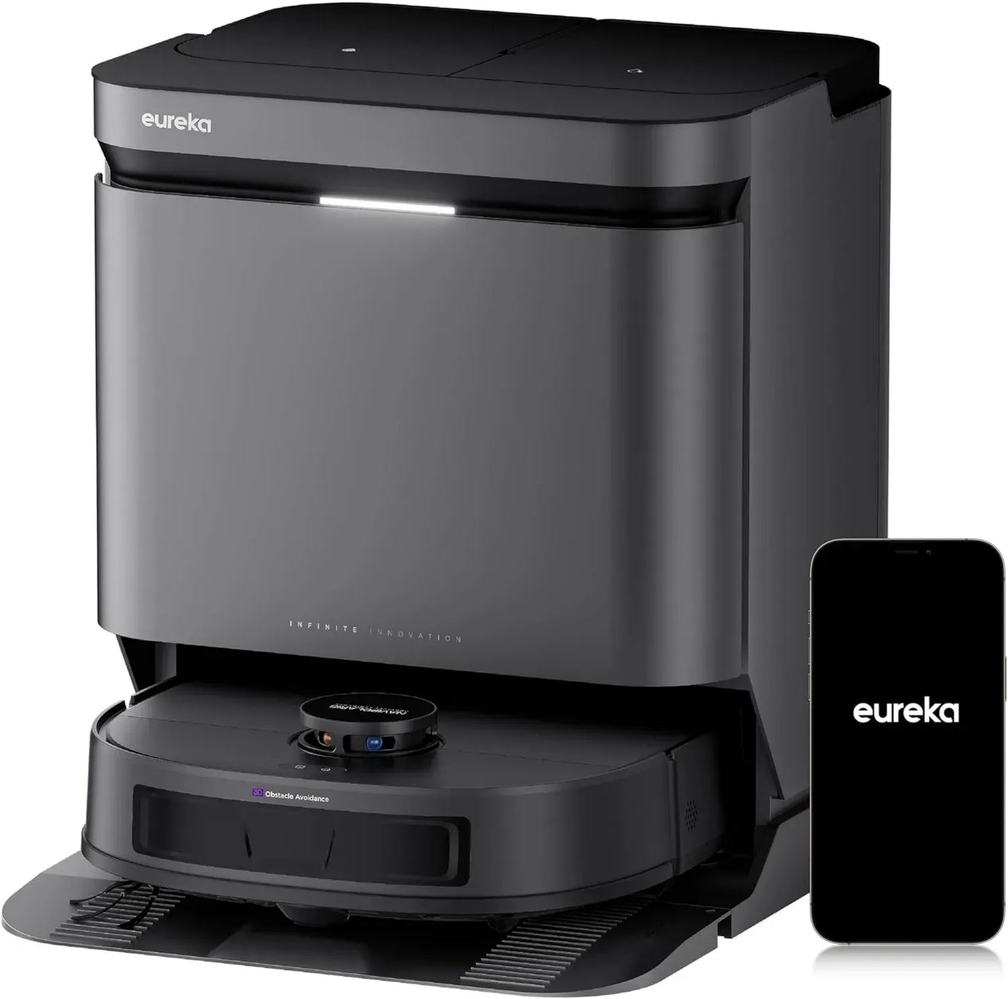 Eureka J15 Evo Ultra Robot Aspirateur-Laveur 22000 Pa, Technologie Anti-Emmêlement, Station de Nettoyage Automatique