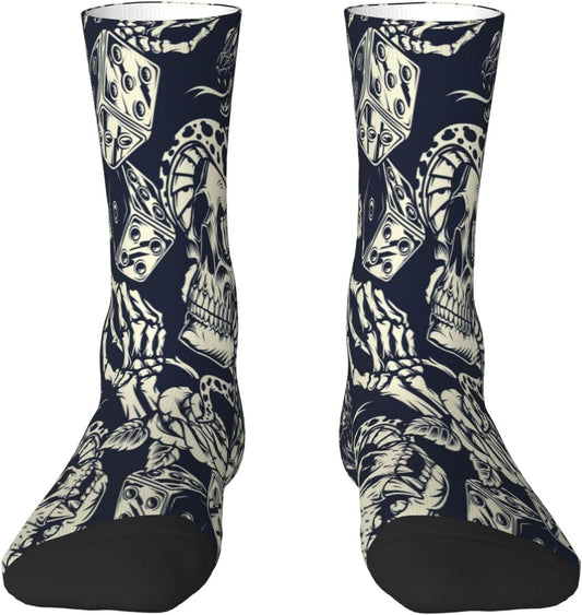 Chaussettes fantaisie — à motifs, absorbant, rose