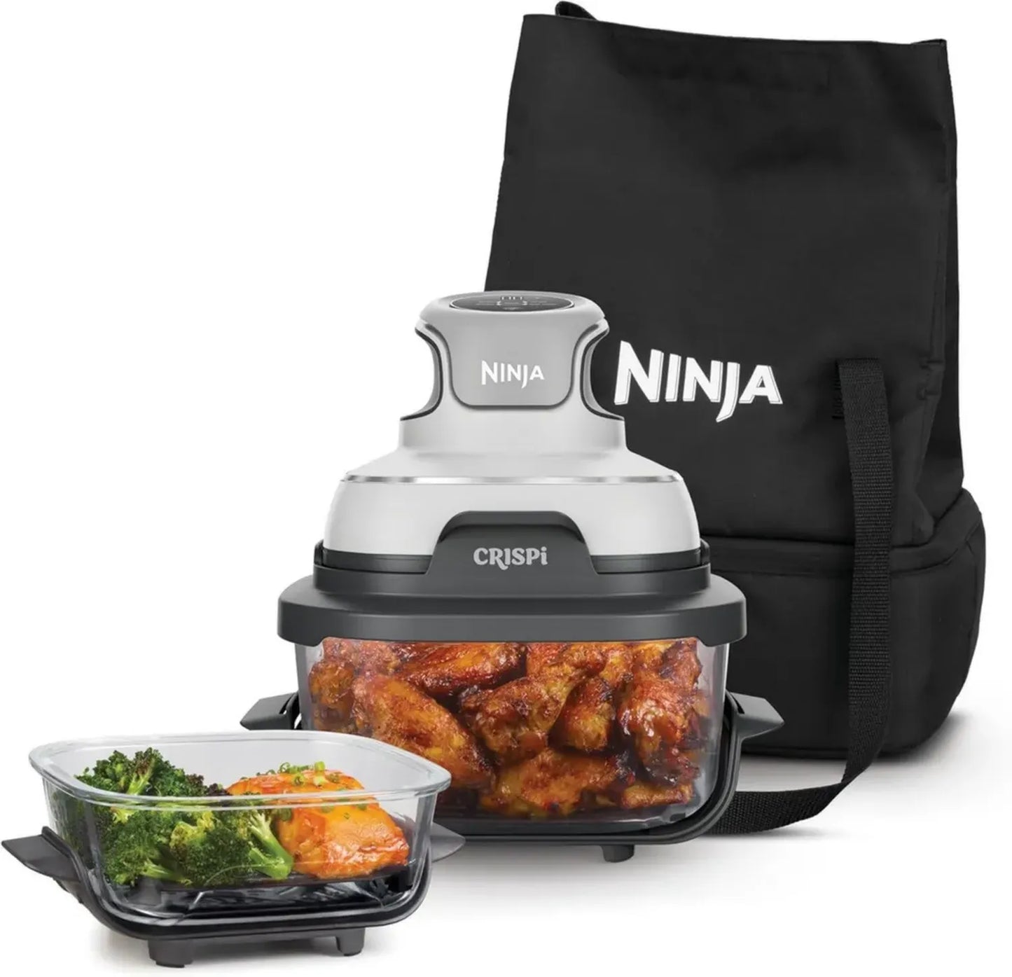 Friteuse à air Ninja CRISPi 4-en-1, 3,8 L + 1,4 L, multifonctionnelle et compacte